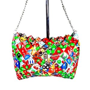 Mitz Upcycled Candy Wrapper Bag Shoulder Handbag Purse